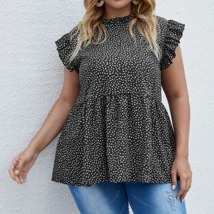 Flutter sleeve boho blouse!